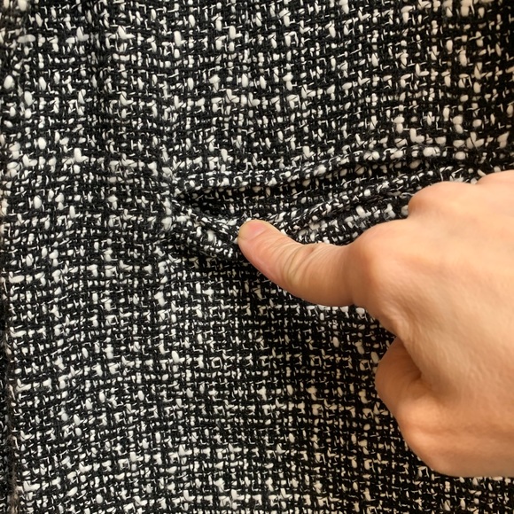 Nanette Lepore Tweed Blazer/Jacket 3/4 Sleeve Functional Pockets - Picture 8 of 13